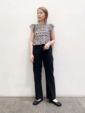 N. STAFFさん（レディース・156cm）の夏コーディネート