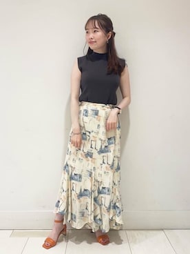 N. STAFFさん（レディース・159cm）の夏コーディネート