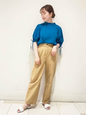 N. STAFFさん（レディース・159cm）の夏コーディネート