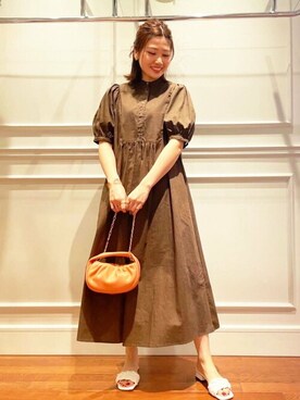 N. STAFFさん（レディース・158cm）の夏コーディネート