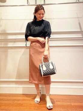 N. STAFFさん（レディース・158cm）の夏コーディネート