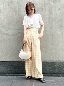 N. STAFFさん（レディース・157cm）の夏コーディネート