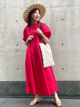 N. STAFFさん（レディース・157cm）の夏コーディネート