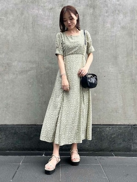 N. STAFFさん（レディース・157cm）の夏コーディネート