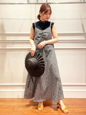 N. STAFFさん（レディース・158cm）の夏コーディネート