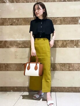 N. STAFFさん（レディース・157cm）の夏コーディネート