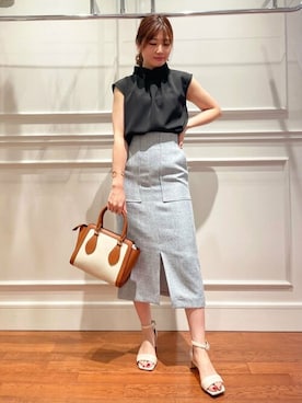 「お呼ばれ」｜「アイテム（スカート）」を使った、N. STAFFさん（レディース・158cm）の夏コーディネート