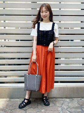 N. STAFFさん(レディース・159cm)の夏コーディネート