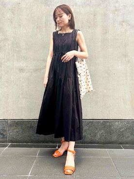 N. STAFFさん（レディース・157cm）の夏コーディネート