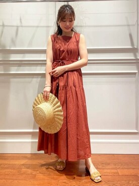 N. STAFFさん（レディース・158cm）の夏コーディネート