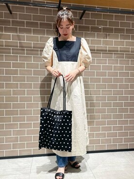 N. STAFFさん（レディース・157cm）の夏コーディネート