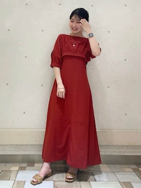 「お呼ばれ」｜「アイテム（サンダル）」を使った、N. STAFFさん（レディース・157cm）の夏コーディネート