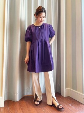 N. STAFFさん（レディース・158cm）の夏コーディネート