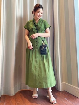 N. STAFFさん（レディース・158cm）の夏コーディネート