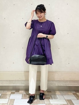 N. STAFFさん（レディース・157cm）の夏コーディネート