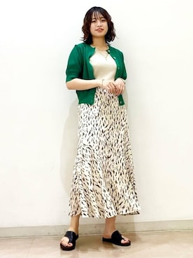 N. STAFFさん（レディース・160cm）の夏コーディネート