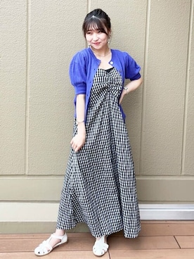 N. STAFFさん（レディース・157cm）の夏コーディネート