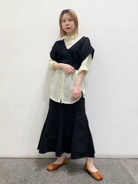 N. STAFFさん（レディース・156cm）の夏コーディネート