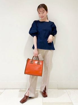 N. STAFFさん（レディース・159cm）の夏コーディネート