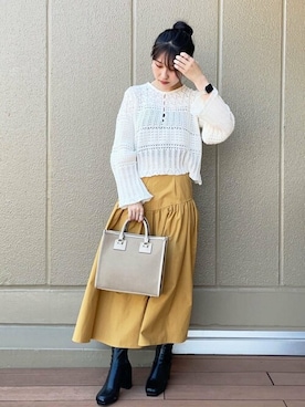 N. STAFFさん（レディース・157cm）の夏コーディネート