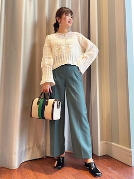 N. STAFFさん（レディース・158cm）の夏コーディネート