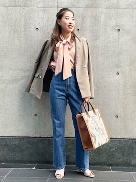 N. STAFFさん（レディース・157cm）の夏コーディネート