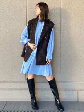 「N.（N. Natural Beauty Basic）（エヌエヌナチュラルビューティーベーシック）のアイテム（その他アウター）」を使った、N. STAFFさん（レディース・164cm）の秋コーディネート