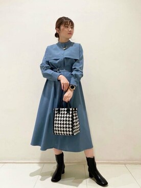 N. STAFFさん（レディース・158cm）の秋コーディネート