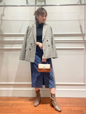 「N.（N. Natural Beauty Basic）（エヌエヌナチュラルビューティーベーシック）のアイテム（その他アウター）」を使った、N. STAFFさん（レディース・158cm）の秋コーディネート