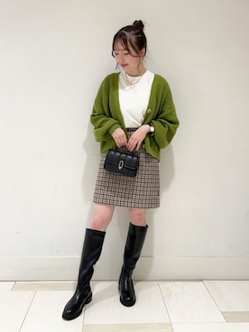 N. STAFFさん（レディース・159cm）の秋コーディネート