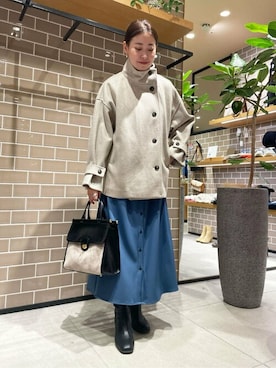 「N.（N. Natural Beauty Basic）（エヌエヌナチュラルビューティーベーシック）のアイテム（その他アウター）」を使った、N. STAFFさん（レディース・157cm）の秋コーディネート
