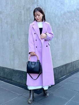 「N.（N. Natural Beauty Basic）（エヌエヌナチュラルビューティーベーシック）のアイテム（チェスターコート）」を使った、N. STAFFさん（レディース・157cm）の秋コーディネート