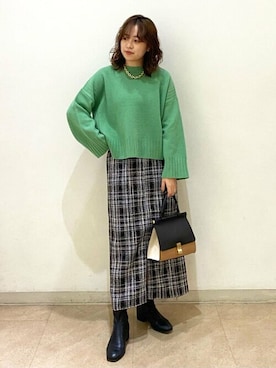 N. STAFFさん（レディース・160cm）の秋コーディネート