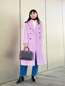 「N.（N. Natural Beauty Basic）（エヌエヌナチュラルビューティーベーシック）のアイテム（チェスターコート）」を使った、N. STAFFさん（レディース・163cm）の秋コーディネート