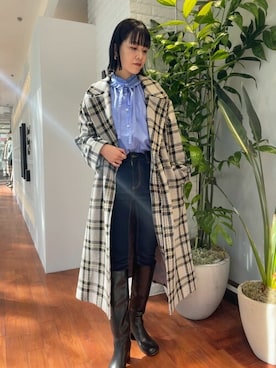「N.（N. Natural Beauty Basic）（エヌエヌナチュラルビューティーベーシック）のアイテム（チェスターコート）」を使った、N. STAFFさん（レディース・160cm）の秋コーディネート