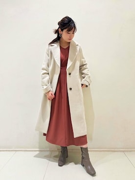 「N.（N. Natural Beauty Basic）（エヌエヌナチュラルビューティーベーシック）のアイテム（チェスターコート）」を使った、N. STAFFさん（レディース・158cm）の秋コーディネート