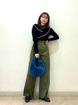 N. STAFFさん（レディース・160cm）の冬コーディネート