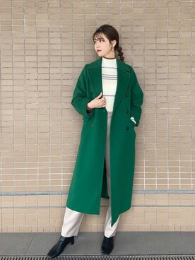 「N.（N. Natural Beauty Basic）（エヌエヌナチュラルビューティーベーシック）のアイテム（チェスターコート）」を使った、N. STAFFさん（レディース・164cm）の冬コーディネート