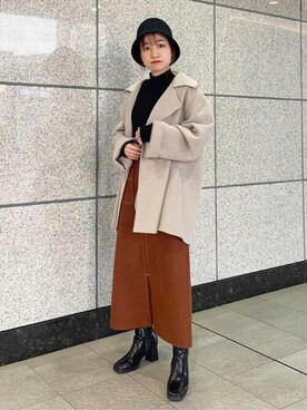 「N.（N. Natural Beauty Basic）（エヌエヌナチュラルビューティーベーシック）のアイテム（その他アウター）」を使った、N. STAFFさん（レディース・148cm）の冬コーディネート