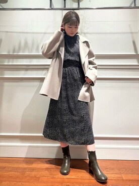 「N.（N. Natural Beauty Basic）（エヌエヌナチュラルビューティーベーシック）のアイテム（その他アウター）」を使った、N. STAFFさん（レディース・158cm）の冬コーディネート