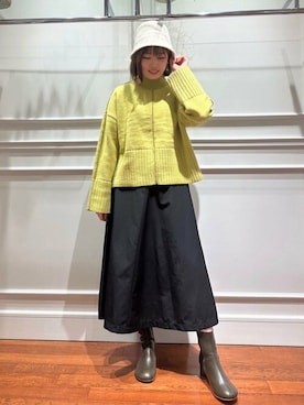 N. STAFFさん（レディース・158cm）の冬コーディネート