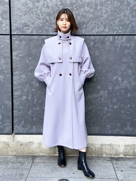 「N.（N. Natural Beauty Basic）（エヌエヌナチュラルビューティーベーシック）のアイテム（その他アウター）」を使った、N. STAFFさん（レディース・166cm）の冬コーディネート