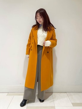 「N.（N. Natural Beauty Basic）（エヌエヌナチュラルビューティーベーシック）のアイテム（チェスターコート）」を使った、N. STAFFさん（レディース・159cm）の冬コーディネート