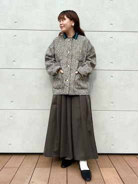 「N.（N. Natural Beauty Basic）（エヌエヌナチュラルビューティーベーシック）のアイテム（その他アウター）」を使った、N. STAFFさん（レディース・154cm）の冬コーディネート