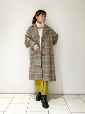 「N.（N. Natural Beauty Basic）（エヌエヌナチュラルビューティーベーシック）のアイテム（チェスターコート）」を使った、N. STAFFさん（レディース・154cm）の冬コーディネート