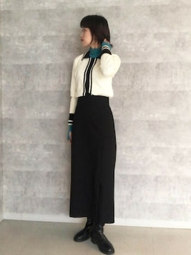 N. STAFFさん（レディース・164cm）の冬コーディネート