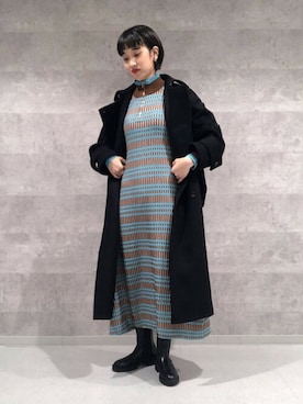 「N.（N. Natural Beauty Basic）（エヌエヌナチュラルビューティーベーシック）のアイテム（その他アウター）」を使った、N. STAFFさん（レディース・164cm）の冬コーディネート