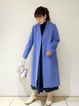 「N.（N. Natural Beauty Basic）（エヌエヌナチュラルビューティーベーシック）のアイテム（その他アウター）」を使った、N. STAFFさん（レディース・154cm）の冬コーディネート