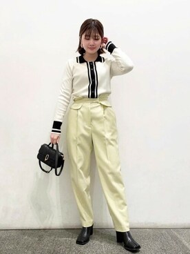 N. STAFFさん（レディース・158cm）の冬コーディネート