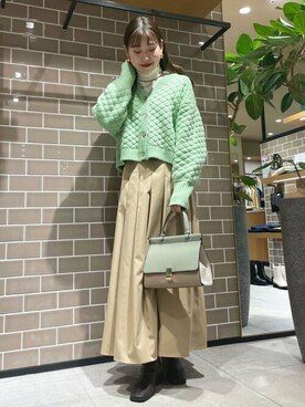 N. STAFFさん（レディース・158cm）の冬コーディネート